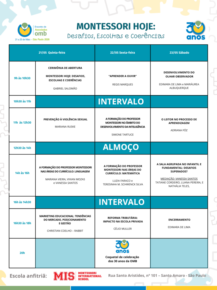 PROGRAMAÇÃO (300 x 400 mm)